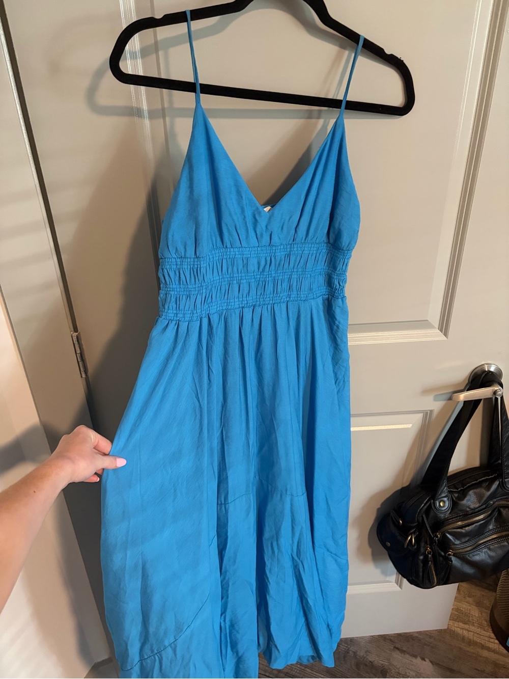 Women’s Blue Spaghetti Strap Summer Dress